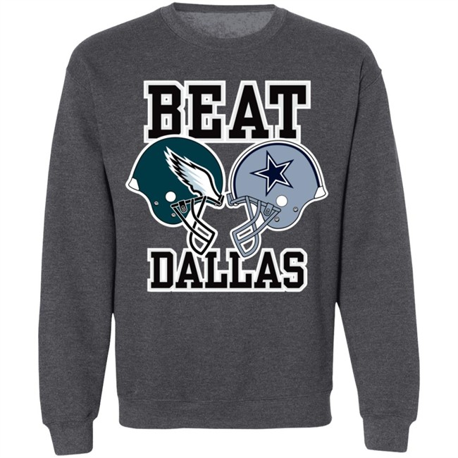 Nick Sirianni Beat Dallas Helmet Logo Sweatshirt John Clark