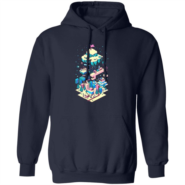 The Yetee Merch Celeste Long Climb Ahead Pixel Shirt The Yetee Merch Celeste Long Climb Ahead Pixel Shirt