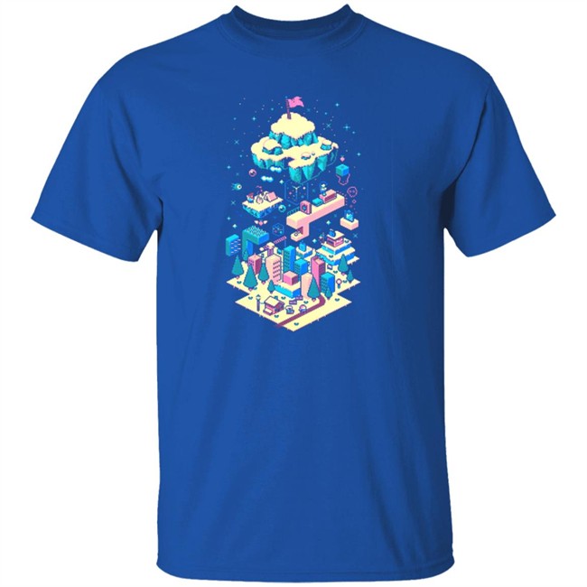 The Yetee Merch Celeste Long Climb Ahead Pixel Shirt The Yetee Merch Celeste Long Climb Ahead Pixel Shirt