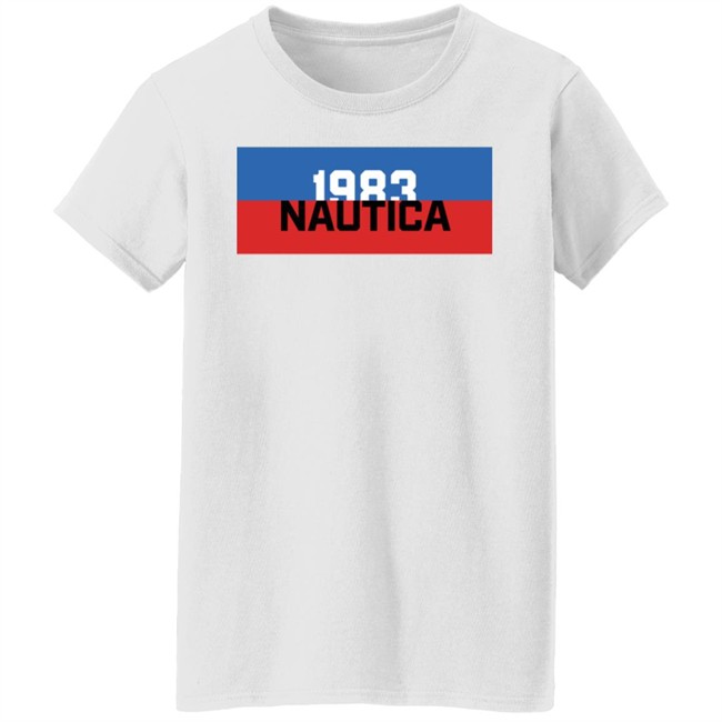 Camilo Doval Nautica 1983 Blue And Red T Shirt Camilo Doval Nautica 1983 Blue And Red T Shirt