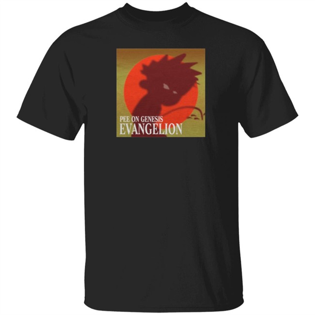 The Hard Times Shop Pee On Genesis Evangelion Shirt Hard Drive