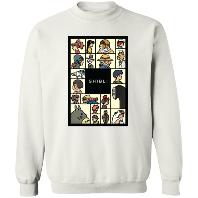 Studio Ghibli Merch Compilation Characters of Studio Ghibli Merch Sweatshirt