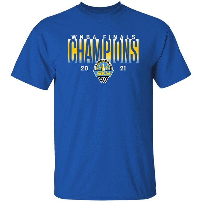 Chicago Sky Merch 2021 Champions Fanatics T Shirt Chicago Sky Merch 2021 Champions Fanatics T Shirt
