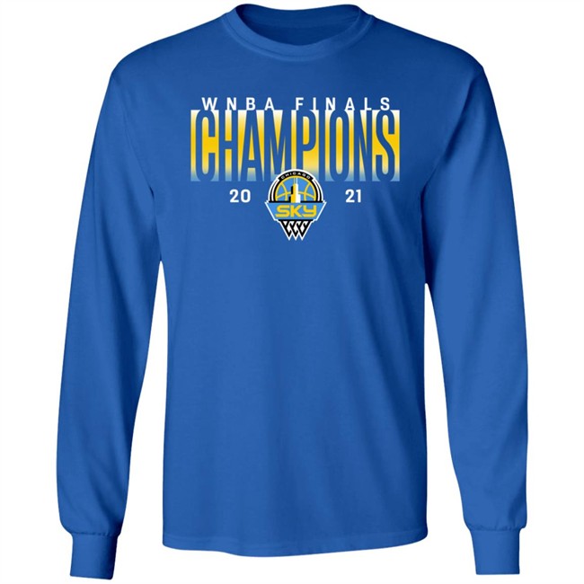 Chicago Sky Merch 2021 Champions Fanatics T Shirt Chicago Sky Merch 2021 Champions Fanatics T Shirt