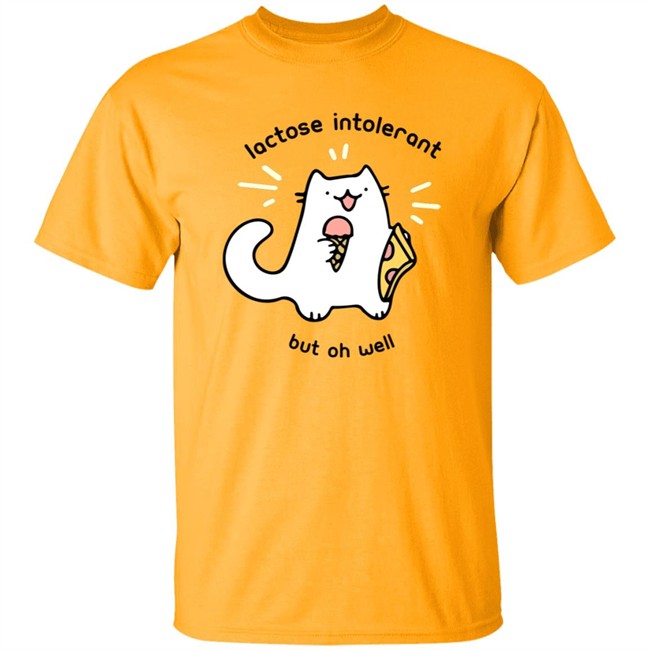 Crowlines Merch Lactose Intolerant Cat Shirt