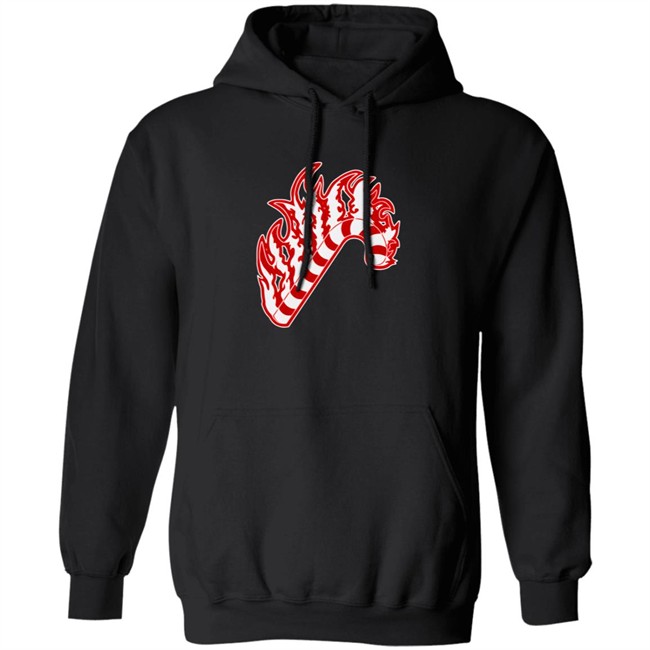Sapnap Merch Sapnap Holiday Candy Cane Hoodie Sweatshirt