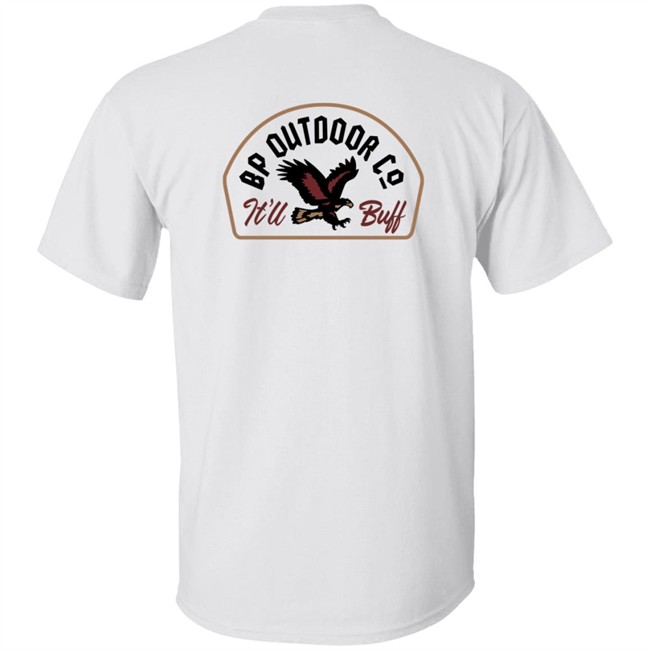 Braydon Price Merch, T Shirt Tan Outdoor, BP Outdoor Co It'll Buff Shirt