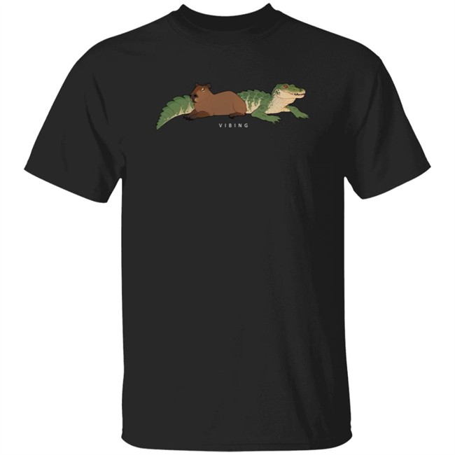 Gators Daily Merch Capybara Vibing Tee Shirt Capybara Man