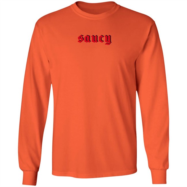 Megan Thee Stallion x Popeyes Merch Saucy Unisex Long Sleeve Shirt