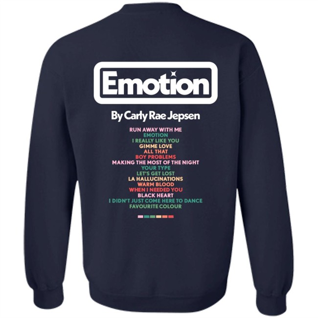 Carly Rae Jepsen Merch Emotion Tracklist Shirt Carly Rae Jepsen Merch Emotion Tracklist Shirt
