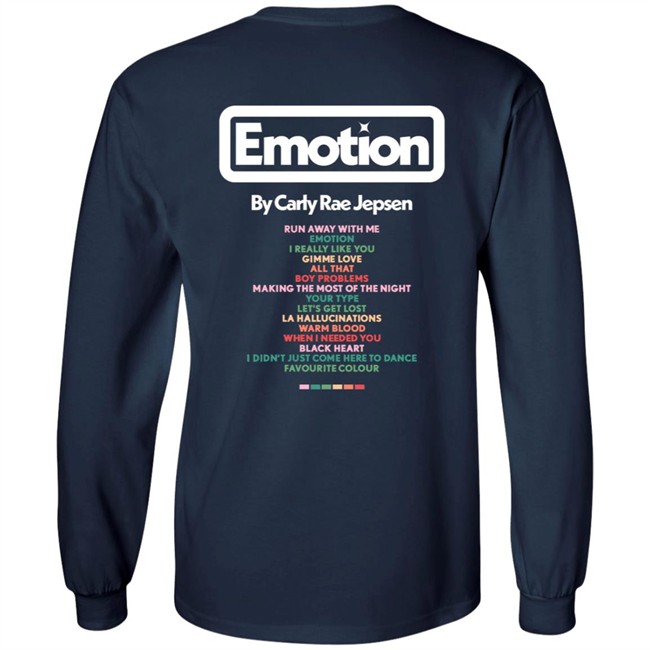 Carly Rae Jepsen Merch Emotion Tracklist Shirt Carly Rae Jepsen Merch Emotion Tracklist Shirt