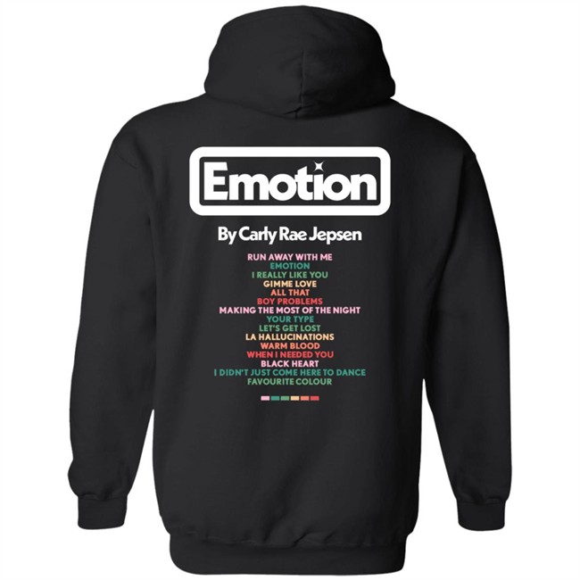 Carly Rae Jepsen Merch Emotion Tracklist Shirt Carly Rae Jepsen Merch Emotion Tracklist Shirt