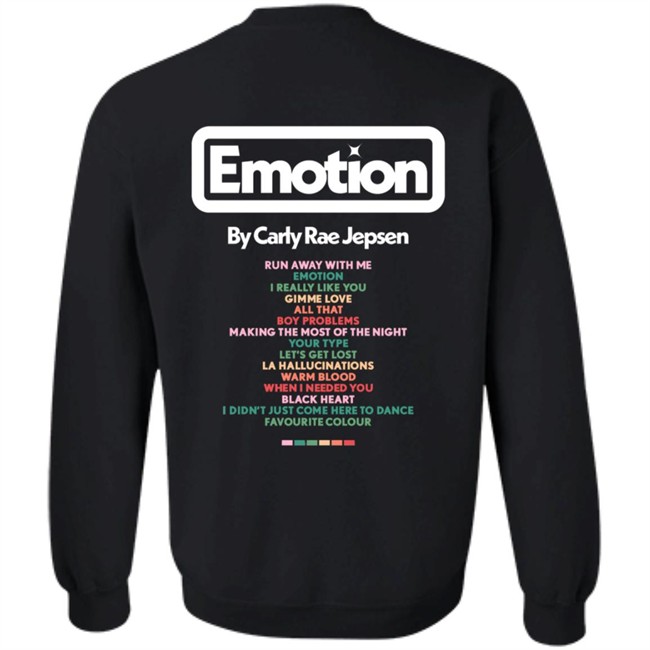 Carly Rae Jepsen Merch Emotion Tracklist Shirt Carly Rae Jepsen Merch Emotion Tracklist Shirt