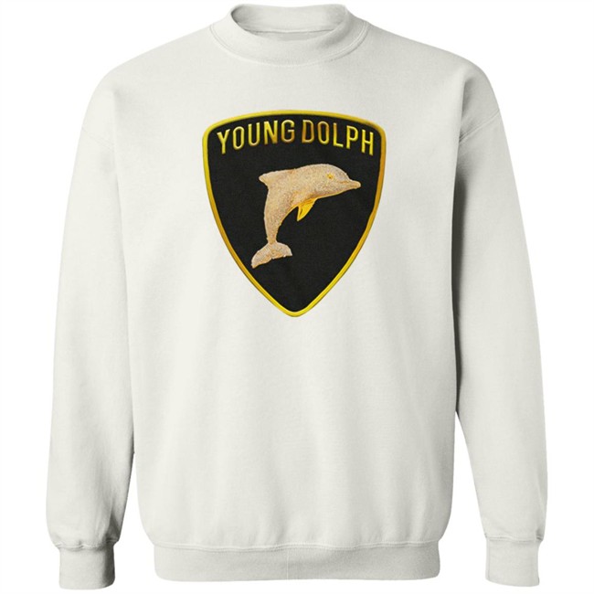 Young Dolph Merch Rich Slave Dolph Emblem Blue White Tee Shirt Young Dolph Merch Rich Slave Dolph Emblem Blue White Tee Shirt