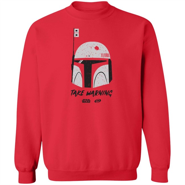 Carolina Hurricanes Spinzo Star Wars Night Take Warning Shirt Carolina Hurricanes Spinzo Star Wars Night Take Warning Shirt