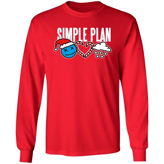 Simple Plan Merchandise Simple Plan Christmas 3 Icons Shirt Simple Plan Merchandise Simple Plan Christmas 3 Icons Shirt