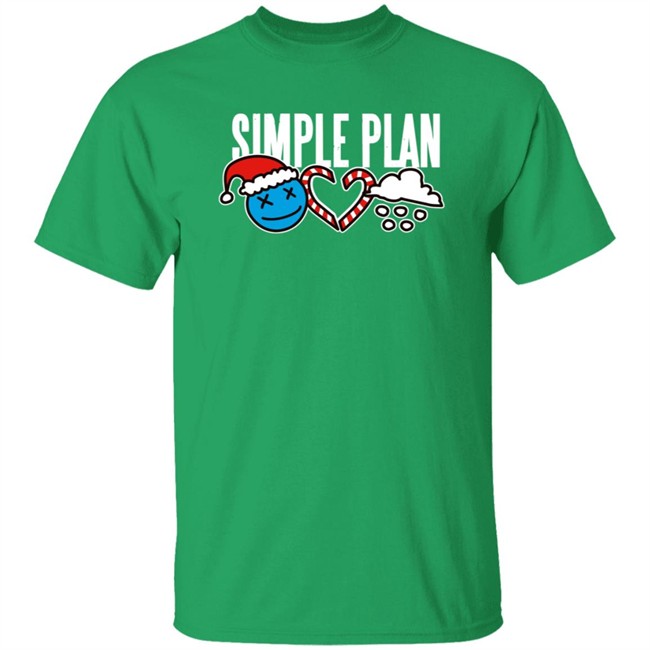 Simple Plan Merchandise Simple Plan Christmas 3 Icons Shirt Simple Plan Merchandise Simple Plan Christmas 3 Icons Shirt
