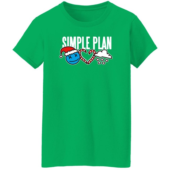 Simple Plan Merchandise Simple Plan Christmas 3 Icons Shirt Simple Plan Merchandise Simple Plan Christmas 3 Icons Shirt