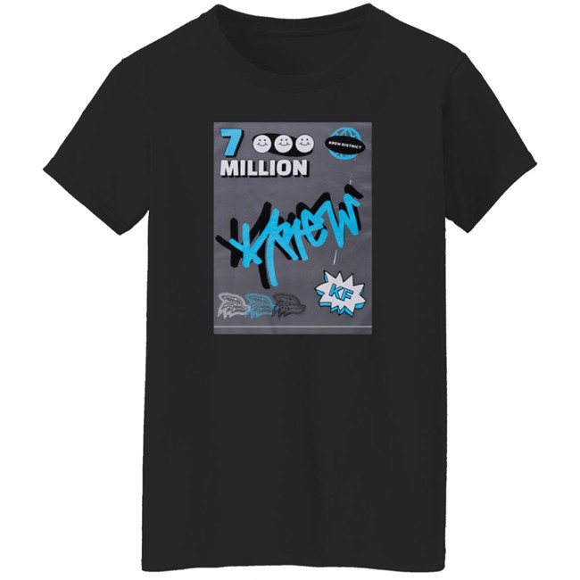 Lunar Client Merch Krew District Merch 7 Million Subscribers Tee Shirt Lunar Client Merch Krew District Merch 7 Million Subscribers Tee Shirt
