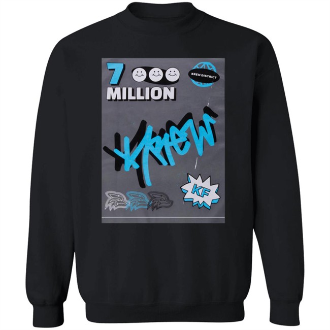 Lunar Client Merch Krew District Merch 7 Million Subscribers Tee Shirt Lunar Client Merch Krew District Merch 7 Million Subscribers Tee Shirt