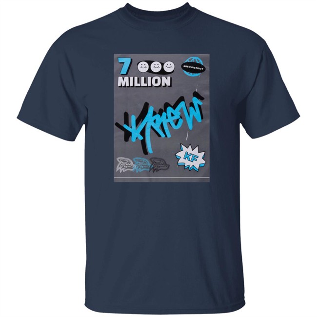 Lunar Client Merch Krew District Merch 7 Million Subscribers Tee Shirt Lunar Client Merch Krew District Merch 7 Million Subscribers Tee Shirt