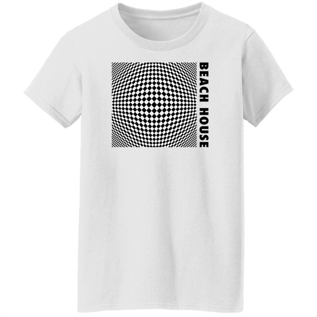 Beach House Baltimore Merch 7 Op Art White Beach House Shirt Beach House Baltimore Merch 7 Op Art White Beach House Shirt