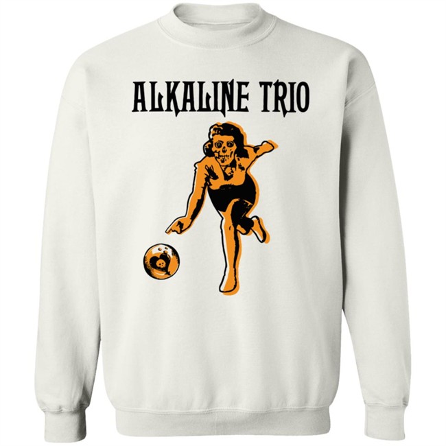 Alkaline Trio Merch Bowling Red Tee Shirt Alkaline Trio Merch Bowling Red Tee Shirt