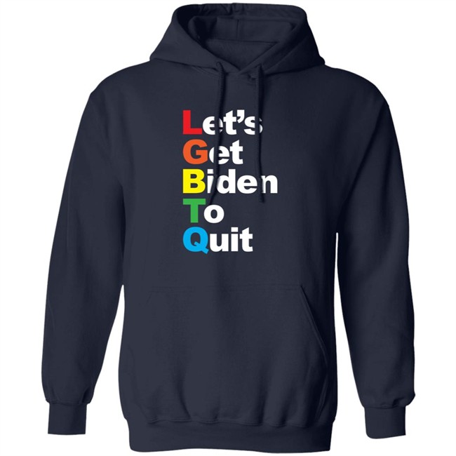 Donald Trump Jr Merch Let's Get Biden To Quit Rainbow Hoodie Donald Trump Jr Merch Let's Get Biden To Quit Rainbow Hoodie