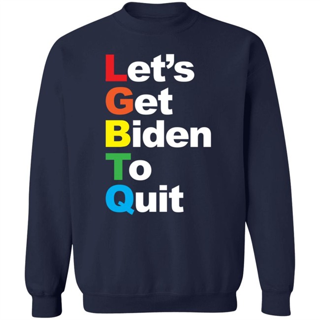 Donald Trump Jr Merch Let's Get Biden To Quit Rainbow Hoodie Donald Trump Jr Merch Let's Get Biden To Quit Rainbow Hoodie