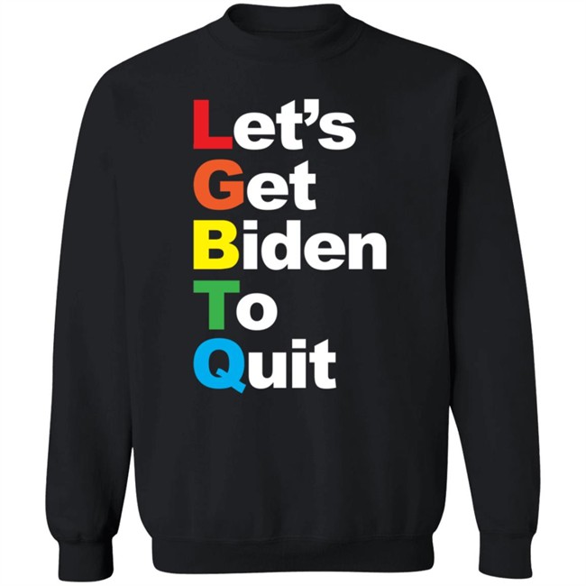 Donald Trump Jr Merch Let's Get Biden To Quit Rainbow Hoodie Donald Trump Jr Merch Let's Get Biden To Quit Rainbow Hoodie
