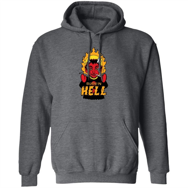 Devil Puppet Burn in Hell Hoodie