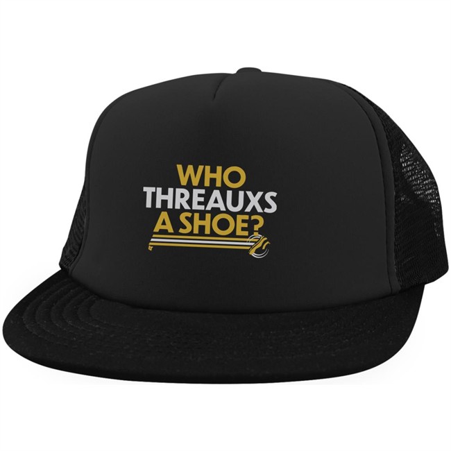 BreakingT Who Threauxs A Shoe Hat BreakingT Who Threauxs A Shoe Hat