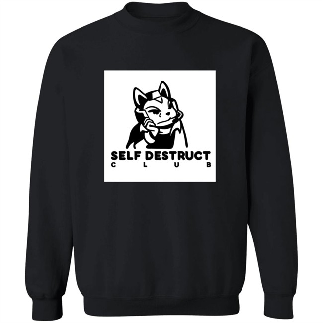 Jisu Merch Self Destruct Club Crewneck Sweatshirt