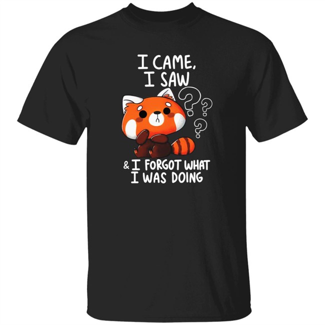 Vaxxedfaery I Came I Saw I Forgot What I Was Doing Raccoon Shirt Vaxxedfaery I Came I Saw I Forgot What I Was Doing Raccoon Shirt
