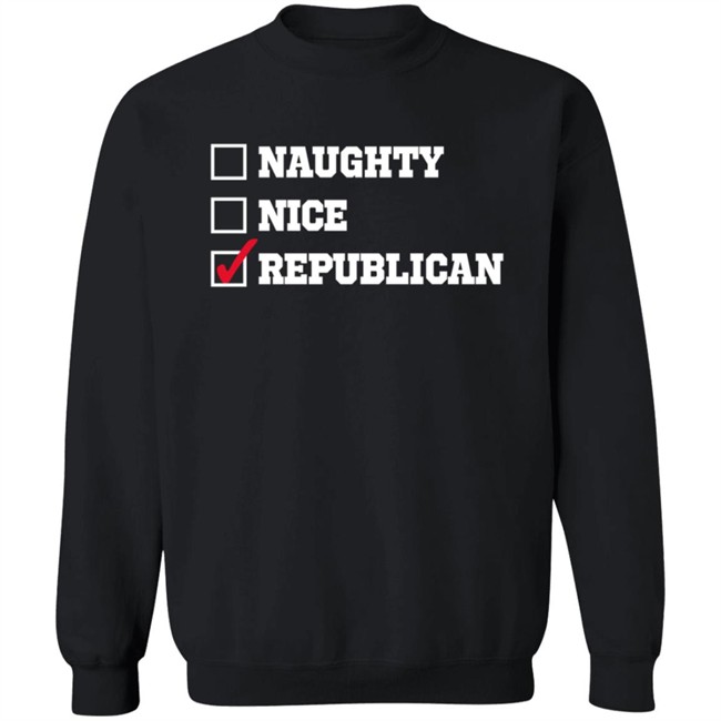Freedom Tees Merch Naughty Nice Republican Hoodie Freedom Tees Merch Naughty Nice Republican Hoodie