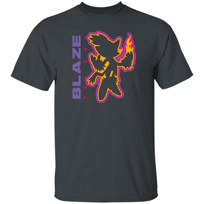 Blaze The Cat Charcoal Tee Blaze The Cat Charcoal Tee
