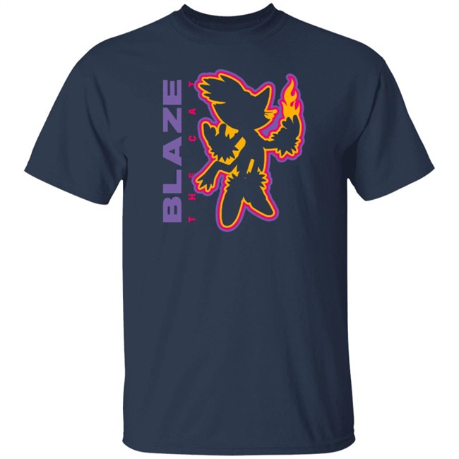 Blaze The Cat Charcoal Tee Blaze The Cat Charcoal Tee