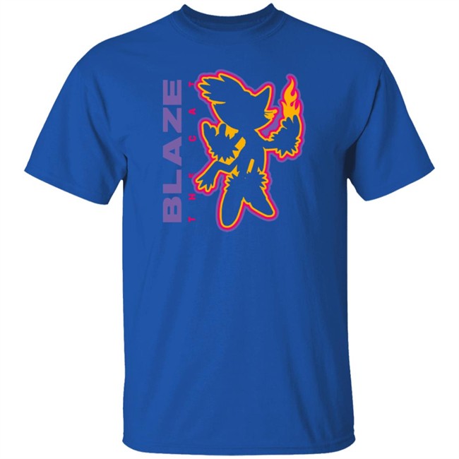 Blaze The Cat Charcoal Tee Blaze The Cat Charcoal Tee
