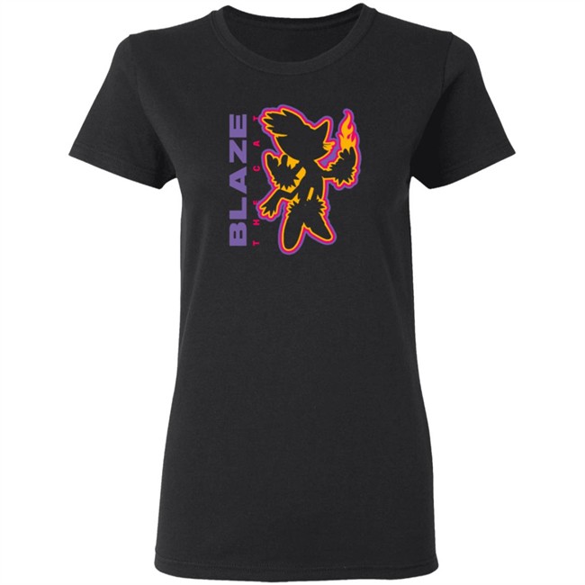 Blaze The Cat Charcoal Tee Blaze The Cat Charcoal Tee