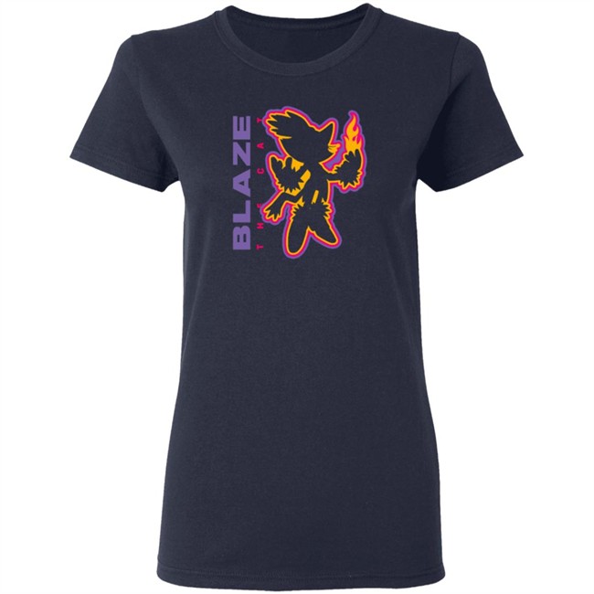 Blaze The Cat Charcoal Tee Blaze The Cat Charcoal Tee