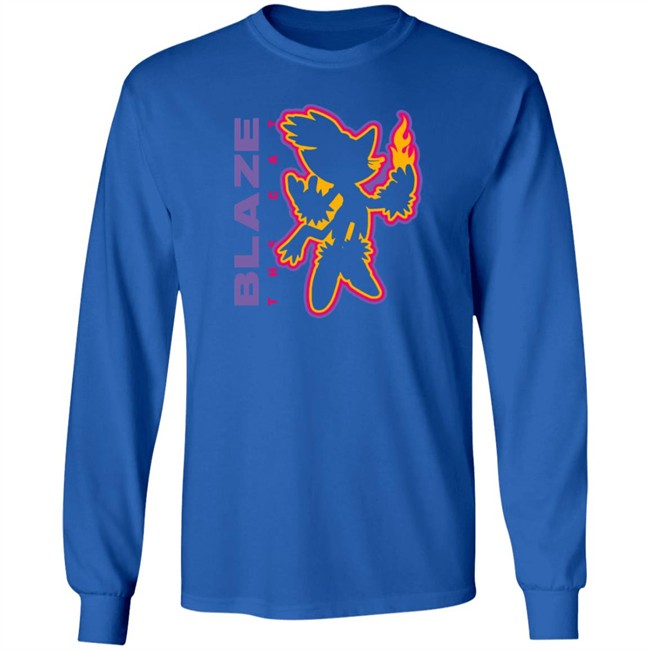 Blaze The Cat Charcoal Tee Blaze The Cat Charcoal Tee