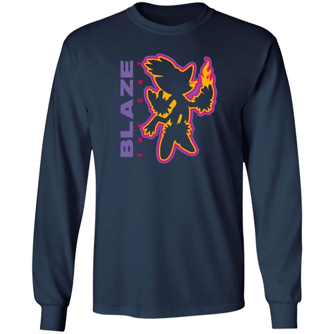 Blaze The Cat Charcoal Tee Blaze The Cat Charcoal Tee