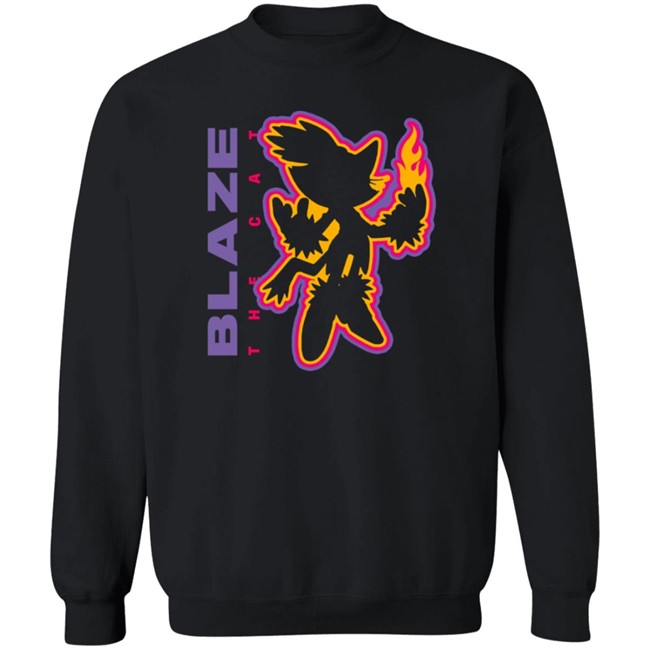 Blaze The Cat Charcoal Tee Blaze The Cat Charcoal Tee