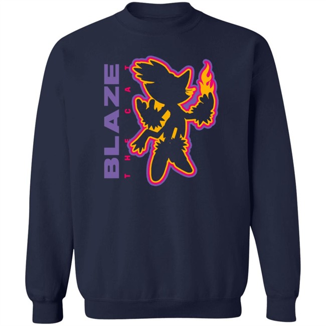 Blaze The Cat Charcoal Tee Blaze The Cat Charcoal Tee