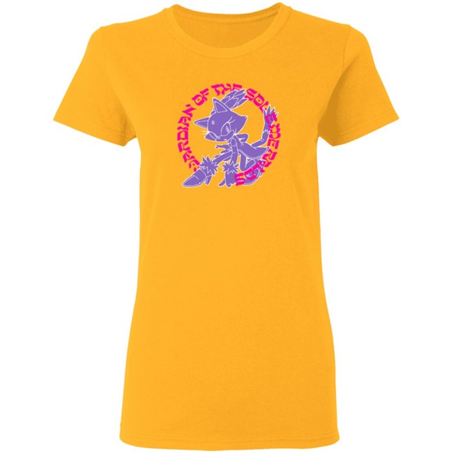 Blaze The Cat Guardian Of The Sol Emeralds Yellow Tee Blaze The Cat Guardian Of The Sol Emeralds Yellow Tee