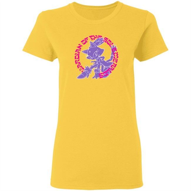 Blaze The Cat Guardian Of The Sol Emeralds Yellow Tee Blaze The Cat Guardian Of The Sol Emeralds Yellow Tee