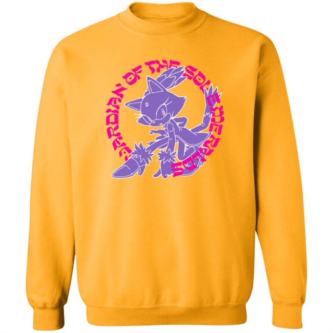 Blaze The Cat Guardian Of The Sol Emeralds Yellow Tee Blaze The Cat Guardian Of The Sol Emeralds Yellow Tee