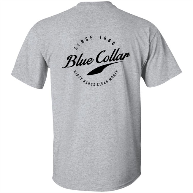 Acal Clothing Merch Blue Collar T Shirt Acal Clothing Merch Blue Collar T Shirt