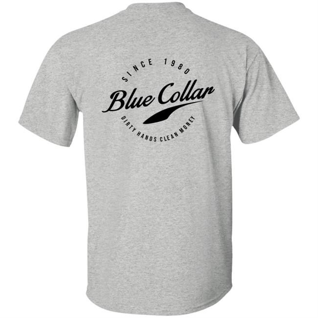 Acal Clothing Merch Blue Collar T Shirt Acal Clothing Merch Blue Collar T Shirt
