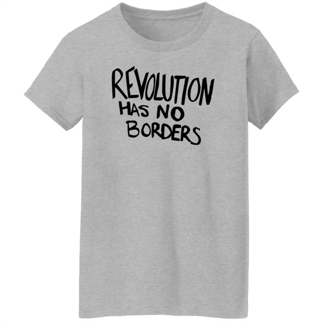Emily Ratajkowski's Revolution Tee Revolution Has No Borders T Shirt Emily Ratajkowski's Revolution Tee Revolution Has No Borders T Shirt